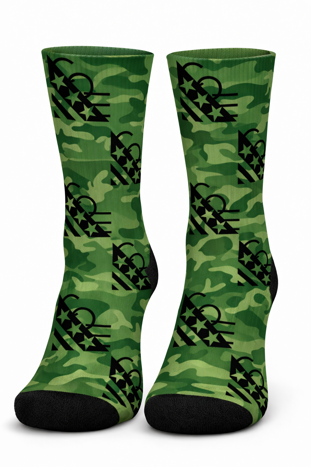 Repeating Camo Environment Socks