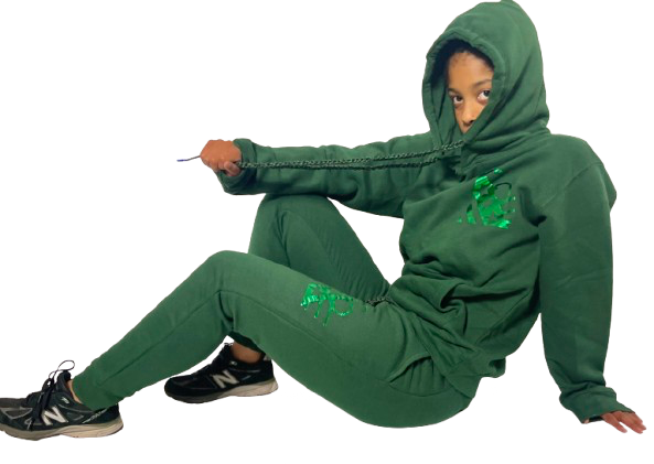 Green Hue Jogging Suit
