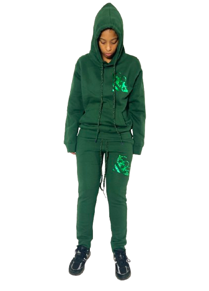 Green Hue Jogging Suit